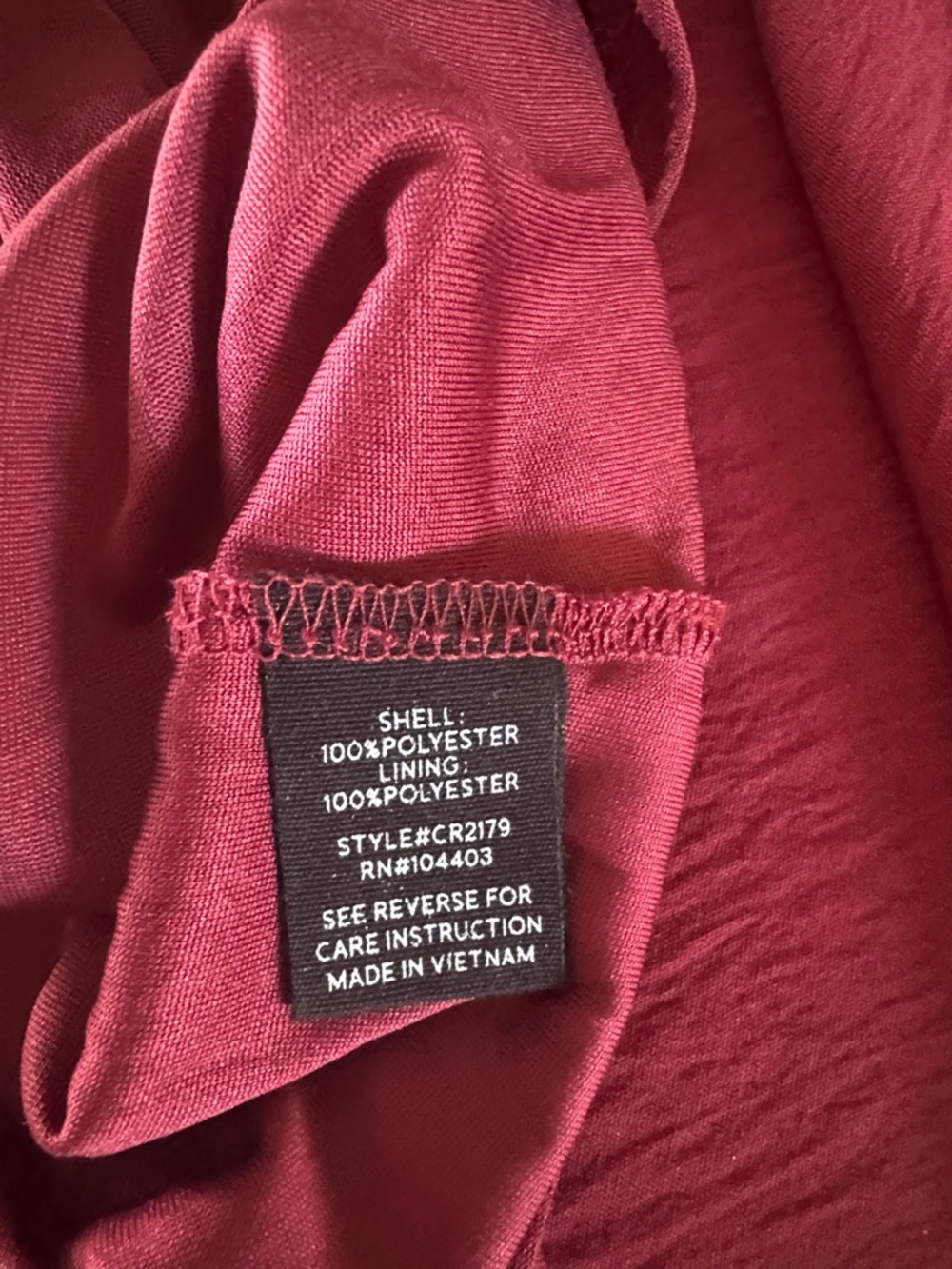 Blu Pepper Burgundy Smocked V-Neck Tiered Maxi Dress - Picture 8 of 8